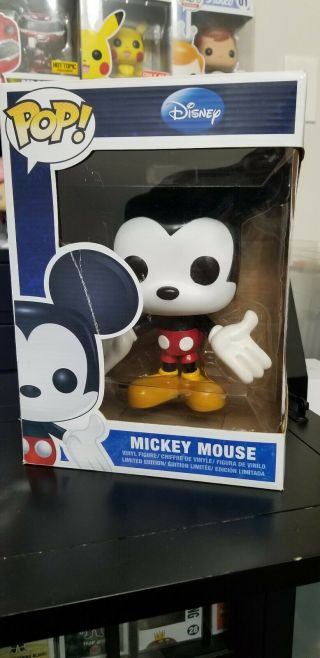 Funko Pop " Giant Size " 9 " Mickey Mouse Vaulted Very Hard To Find