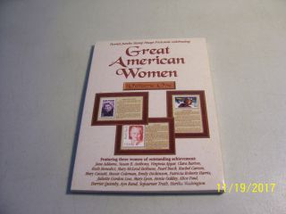 Set Of 20 Jumbo Stamp Image Postcards Of Great American Women Volume 1 Set