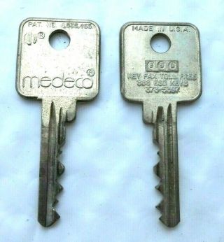(1) Medeco Esd 5 Pin High Security Key Art,  Collectors,  Locksmith.