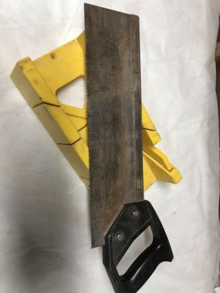12” Stanley Miter Hand Saw And Box