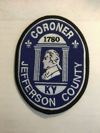 Louisville Jefferson County Kentucky Coroner Patch