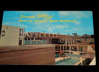 Vintage Postcard,  Edmonton,  Alberta,  Travel Lodge Motel,  " Heart Of Canada Nw ",  To Oh