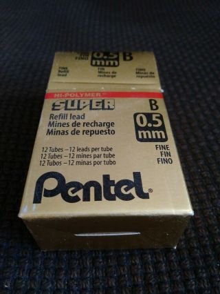 Vintage Pentel 0.  5 Mm Hi - Polymer Refill Pencil Lead