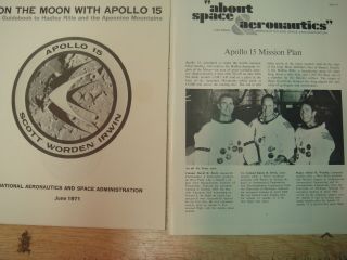 Nasa 1971 On Moon With Apollo 15 Guidebook,  Mission Plan Gpo Vg,  Deal