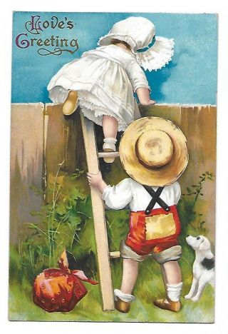 1910 Ellen Clapsaddle Postcard Love 