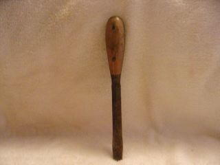 Vintage Wooden Handle 9 1/4 " Flat Head Screwdriver