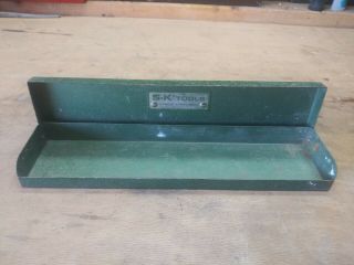 Vintage Sk Tools Green Metal Case Box 1/4 "