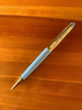 Vintage United Nations Blue & Yellow Mechanical Pencil Made In Denmark
