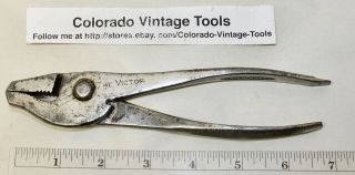 Vintage 7” Kraeuter & Co.  ”the Victor” Slip Joint Universal Pliers / $5 To Ship