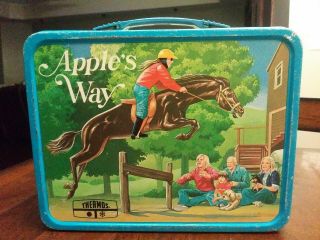 Vintage 1975 Apple’s Way Metal Lunchbox With Thermos
