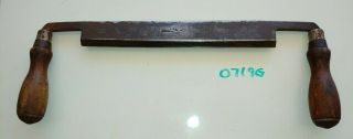 Vintage Greenlee Draw Knife - 10 " Blade.  15 1/4 " Overall Unrestored