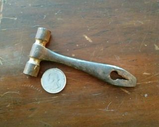 Antique Small Tiny Cast Iron Hammer - Cigar Box Makers Tool - 3 Oz.