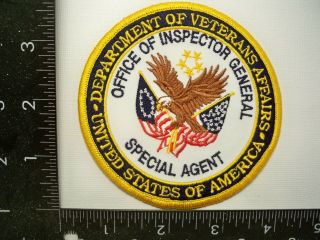 Rare Federal Veterans Affairs Va Oig Sa Seal Patch Washington,  Dc Police Tf
