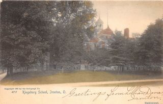 E57/ Ironton Ohio Postcard 1905 Kingsbury School Building