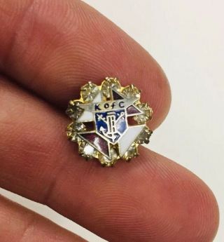 Vintage Knights Of Columbus Lapel Pin Ornate