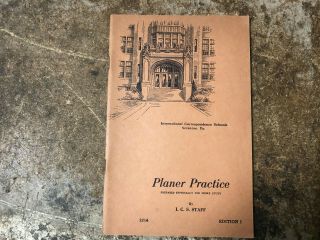 Machinist Tool Lathe Mill Vintage Planer Practice Metal Book
