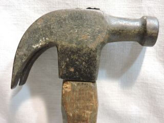 2 Vintage Claw Hammer Heads - 1 lb 3 oz & 1 lb 3 oz w/Handle 3