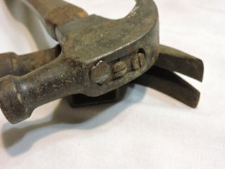 2 Vintage Claw Hammer Heads - 1 lb 3 oz & 1 lb 3 oz w/Handle 5
