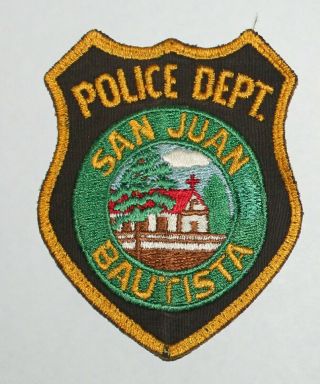 Very Old Defunct San Juan Bautista Police San Benito Co California Mission City