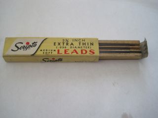 Scripto Extra Think Pencil Leads 2 3/4 Inches Long Medium Soft