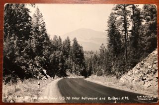 P - 37 Dark Canyon On Hwy Us 70 Near Hollywood And Ruidoso Nm Rppc Sw Post Card Co