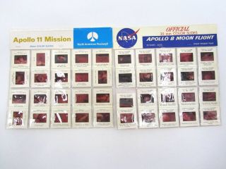 Vintage 1960s Nasa Apollo 11 Mission & Apollo 8 Moon Flight Series 35mm Slides