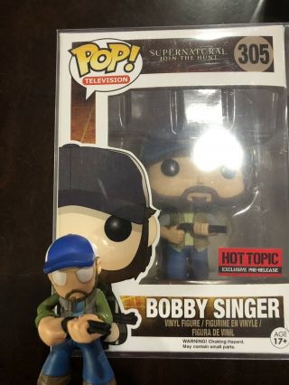 Funko Pop Supernatural Bobby Singer Figure And Mini Pop Vaulted Rare 3 Day Auct