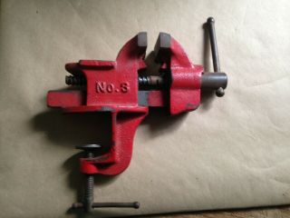 Vintage Littlestown HDW & FDY Co.  No.  3 Cast Iron Bench Vise Made in USA 3