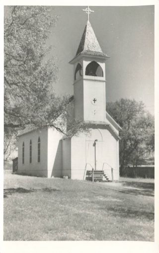 Vintage Rppc Immanuel Lutheran Church Comfort Texas Real Photo Postcard
