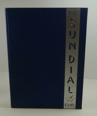 1940 Girls Vocational School Yearbook " The Sun Dial " Baltimore Maryland