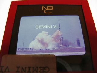 Gemini Vi Spacecraft Rocket Launch 1965 Nbc Television Promo 35mm Slide