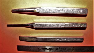 Craftsman 3 Pc Punch (5/32 & 3/8) & Chisel (1/4) Set - Made In Usa