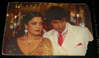 Bollywood Film Star Actors Zeenat Man & Mithun Postcard (must Check)