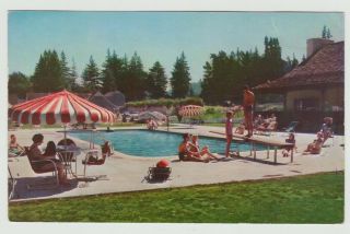 California Guerneville,  Ca The Surrey Inn Vintage 1959 Postcard To Kell,  Il