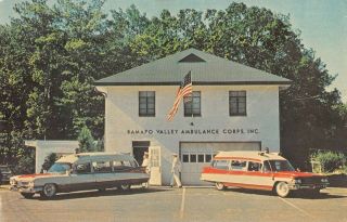 Ramapo,  Rockland County,  Ny,  Ambulance Corp,  Vehicles & Workers,  C 1960 