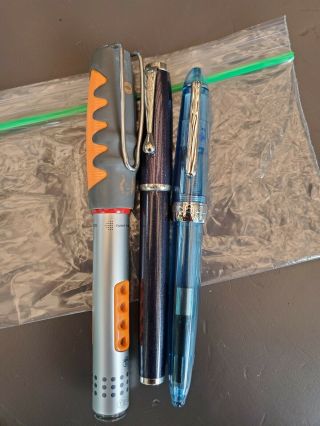 3 Fountain Pens - 1 Reform - 1 Rotring