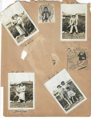 1931 Album Photos Cross Dressers Men Women Gay Interest Norman Rockwell