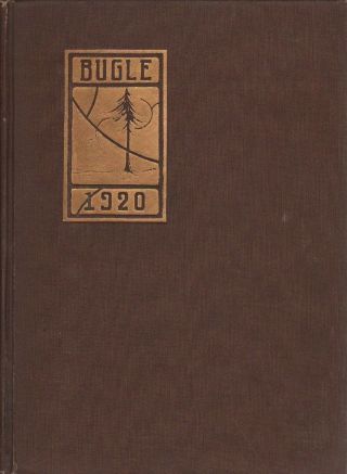 College Yearbook Bowdoin College Brunswick Maine Bugle 1920