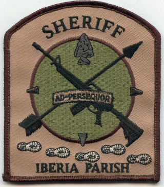 Iberia Parish Louisiana Sheriff Police Patch