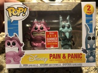 Funko Pop Disney 2 Pack Hercules Pain And Panic 2018 Sdcc Summer Convention Exc