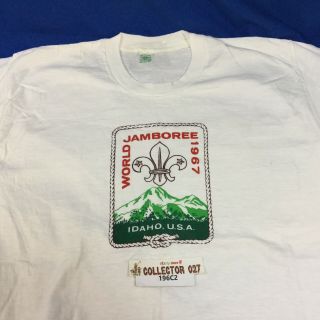 Boy Scout Vintage T - Shirt 1967 World Jamboree Size Mens X - Large