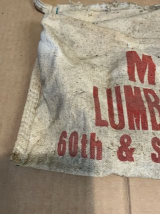 VINTAGE NAIL APRON—MID - CITY LUMBER & SUPPLY CO.  WI.  OLD PHONE.  CARPENTER 2