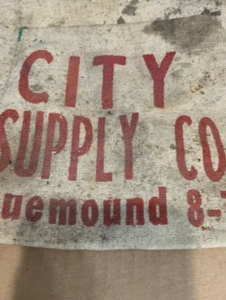 VINTAGE NAIL APRON—MID - CITY LUMBER & SUPPLY CO.  WI.  OLD PHONE.  CARPENTER 5