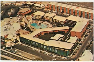 Thunderbird Casino Aerial Casino Veiw On The Strip Las Vegas Nv Post Card E - 36