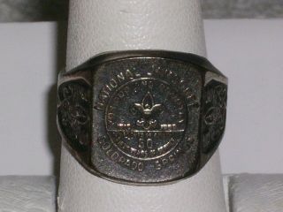 Boy Scout 50th Anniversary 1910 - 1960 National Jamboree Colorado Springs Ring