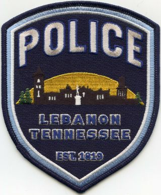 Lebanon Tennessee Tn Police Patch