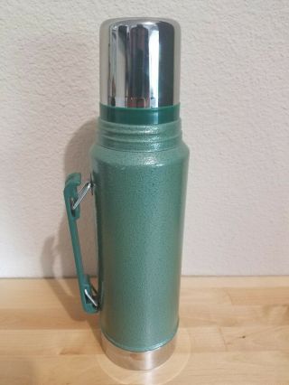 ALADDIN STANLEY A - 944DH VINTAGE GREEN 1 QUART VACUUM BOTTLE THERMOS MADE IN USA 3