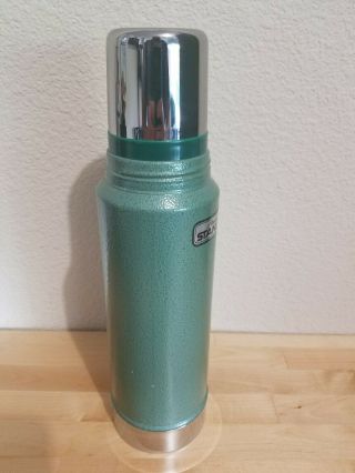 ALADDIN STANLEY A - 944DH VINTAGE GREEN 1 QUART VACUUM BOTTLE THERMOS MADE IN USA 5