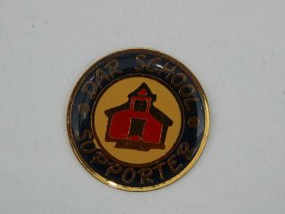 Dar School Supporter Pin - Rare - One Of A Kind Listing