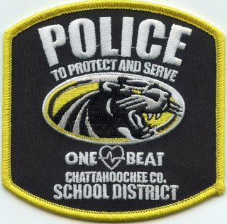 Chattahoochee County Georgia Ga School District Police Patch